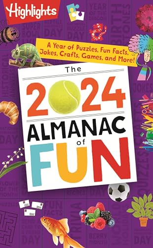 The 2024 Almanac of Fun A Year of Puzzles, Fun Facts, Jokes, Crafts, Games, and [Paperback]