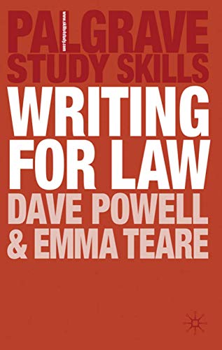 Writing for Law [Paperback]