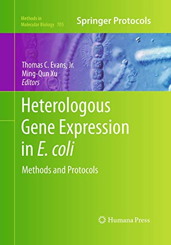 Heterologous Gene Expression in E.coli Methods and Protocols [Paperback]