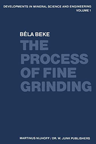The Process of Fine Grinding [Paperback]