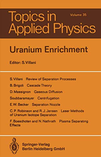 Uranium Enrichment [Paperback]