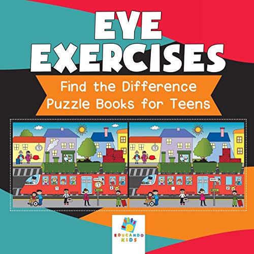 Eye Exercises Find the Difference Puzzle Books for Teens [Paperback]