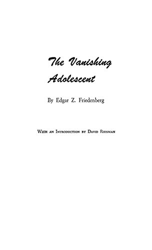 The Vanishing Adolescent. [Hardcover]