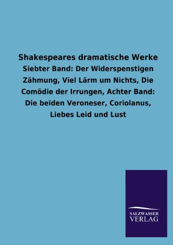 Shakespeares Dramatische Werke [Paperback]