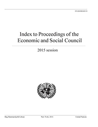 Index to Proceedings of the Economic and Social Council 2015 [Paperback]