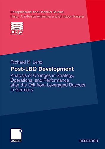 Post-LBO development Analysis of Changes in Strategy, Operations, and Performan [Paperback]