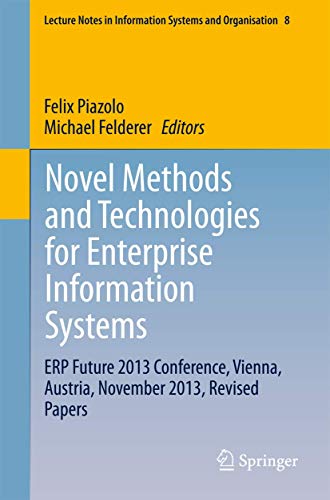 Novel Methods and Technologies for Enterprise Information Systems ERP Future 20 [Paperback]