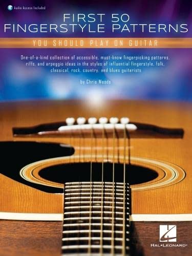 First 50 Fingerstyle Patterns You Should Play on Guitar Book with Online Audio  [Mixed media product]
