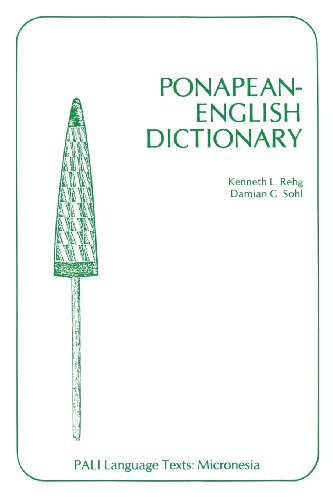 Ponapean English Dictionary' [Paperback]