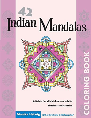 42 Indian Mandalas Coloring Book [Paperback]