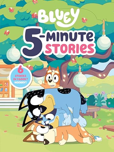 Bluey 5-Minute Stories 6 Stories in 1 Book Hooray [Hardcover]