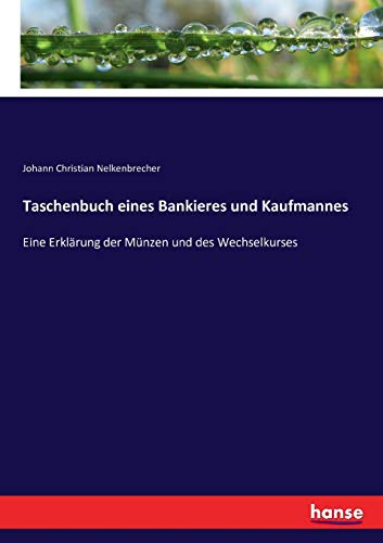 Taschenbuch Eines Bankieres Und Kaufmannes