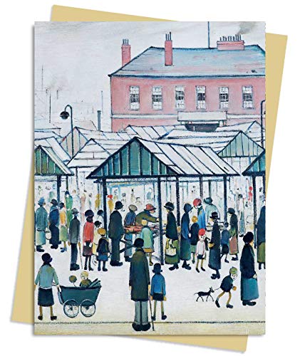 L.S. Lowry Market Scene Greeting Card Pack Pack of 6 [Cards]