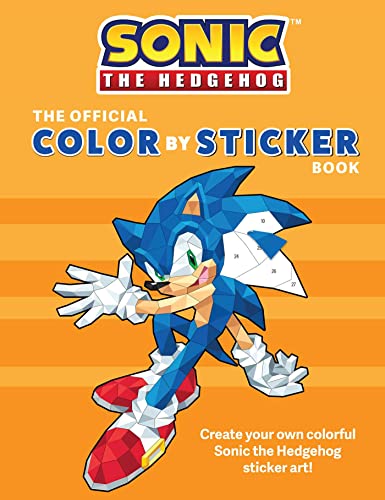 Sonic the Hedgehog The Official Color by Sticker Book (Sonic Activity Book) [Paperback]