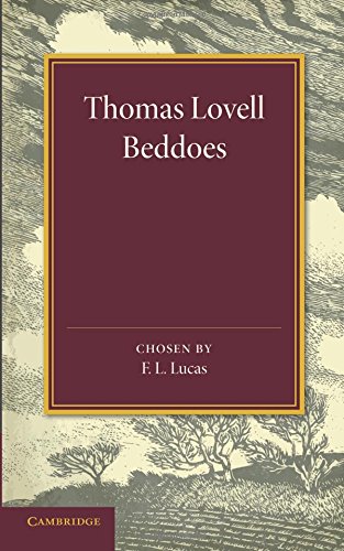 Thomas Lovell Beddoes An Anthology [Paperback]
