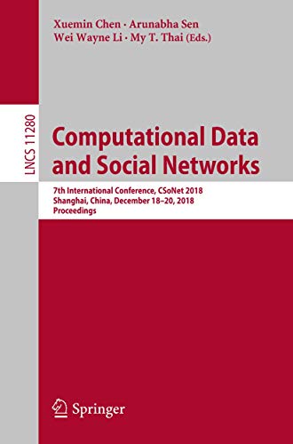 Computational Data and Social Networks 7th International Conference, CSoNet 201 [Paperback]