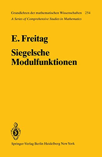Siegelsche Modulfunktionen [Paperback]