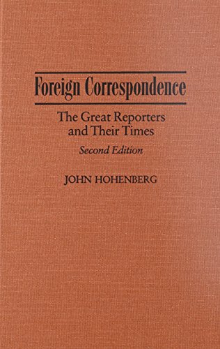 Foreign Correspondence 2nd Edition (valley Of Oaxaca 10 Memoirs Of The) [Hardcover]