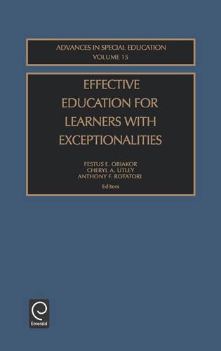 Effective Education for Learners with Exceptionalities [Hardcover]