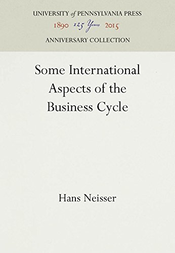 Some International Aspects of the Business Cycle [Hardcover]