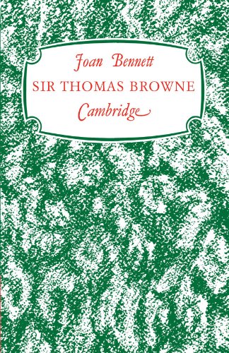 Sir Thomas Browne 'A Man of Achievement in Literature' [Paperback]