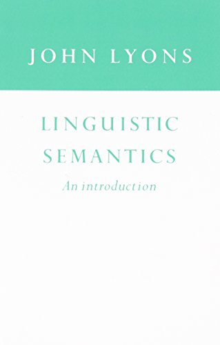 Linguistic Semantics An Introduction [Paperback]
