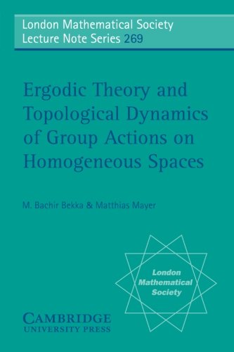 Ergodic Theory and Topological Dynamics of Group Actions on Homogeneous Spaces [Paperback]