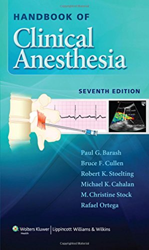 Handbook of Clinical Anesthesia [Paperback]