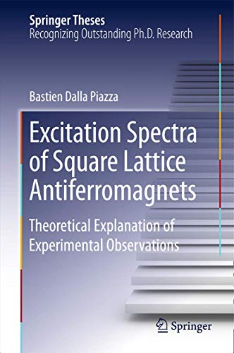 Excitation Spectra of Square Lattice Antiferromagnets Theoretical Explanation o [Hardcover]