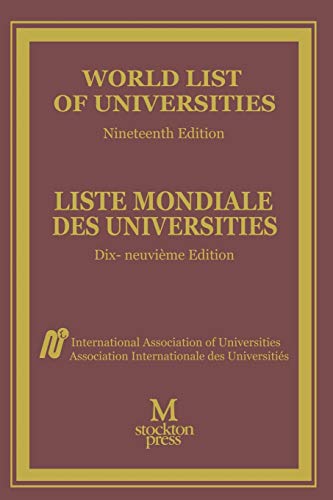 World List of Universities / Liste Mondiale des Universites [Paperback]