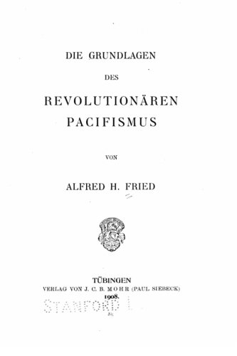 Die Grundlagen Des Revolutionren Pacifismus (german Edition) [Paperback]