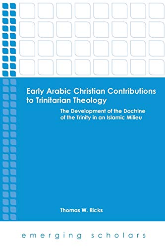 Early Arabic Christian Contributions To Trinitarian Theology (emerging Scholars) [Paperback]