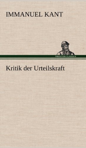 Kritik Der Urteilskraft (german Edition) [Hardcover]
