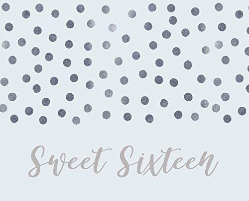 Happy 16th Birthday Guest Book (Landscape Hardcover)