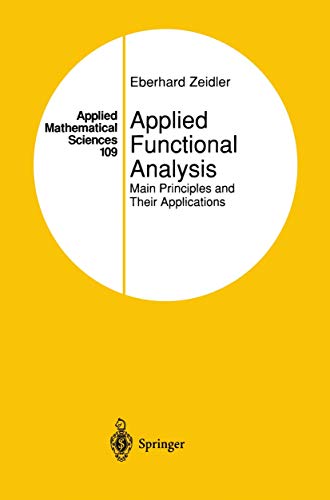 Applied Functional Analysis Main Principles and Their Applications [Paperback]