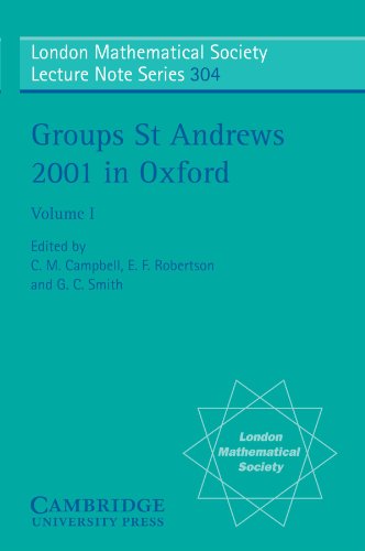 Groups St Andrews 2001 in Oxford Volume 1 [Paperback]