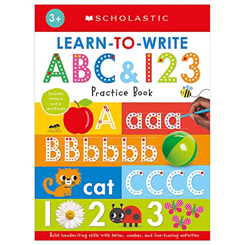 Learn to Write ABC & 123 Scholastic Early Learners (Workbook) [Paperback]