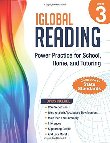 Iglobal Reading, Grade 3 Power Practice For School, Home, And Tutoring (iglobal [Paperback]