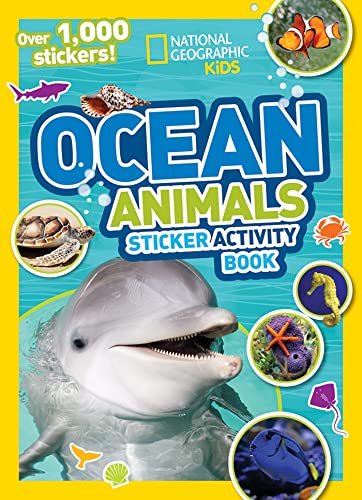 National Geographic Kids Ocean Animals Sticker Activity Book Over 1,000 Sticker [Paperback]