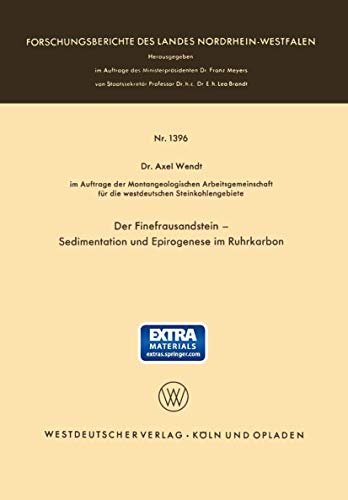 Der Finefrausandstein  Sedimentation und Epirogenese im Ruhrkarbon [Paperback]