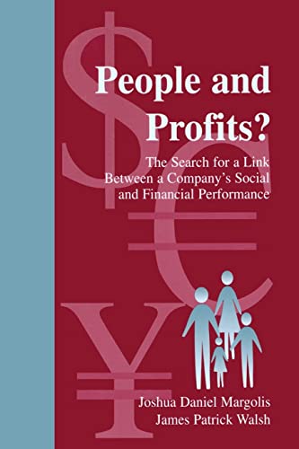 People and Profits The Search for A Link Between A Company's Social and Financ [Paperback]