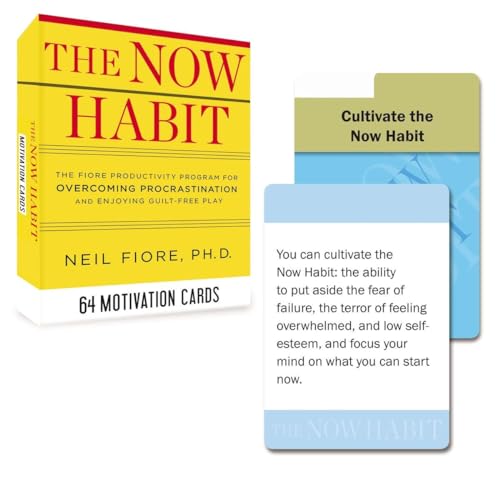 The Now Habit 64 Motivation Cards The Fiore Productivity Program for Overcomin [Cards]