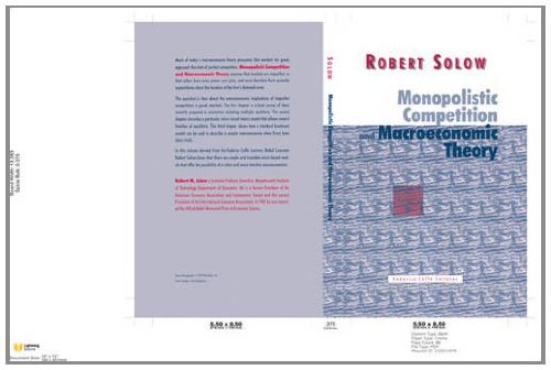 Monopolistic Competition and Macroeconomic Theory [Hardcover]