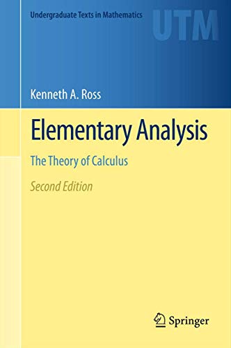Elementary Analysis The Theory of Calculus [Hardcover]