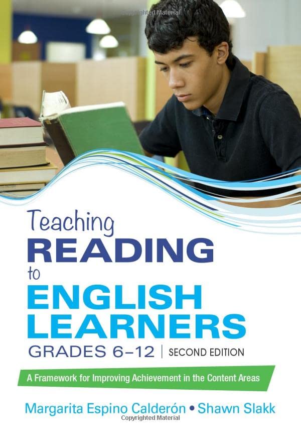 Teaching Reading to English Learners, Grades 6 - 12 A Framework for Improving A [Paperback]