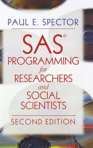 SAS Programming for Researchers and Social Scientists [Hardcover]
