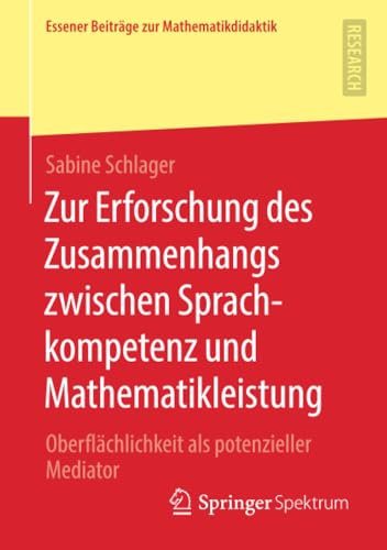 Zur Erforschung des Zusammenhangs zwischen Sprachkompetenz und Mathematikleistun [Paperback]