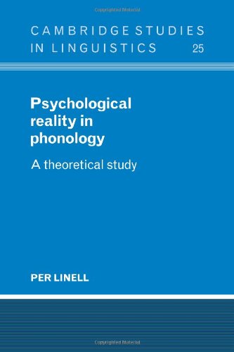 Psychological Reality in Phonology A Theoretical Study [Paperback]