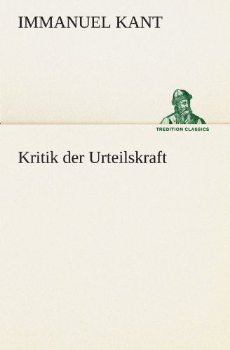 Kritik der Urteilskraft [Paperback]