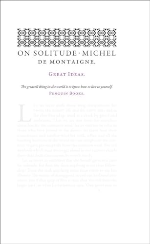 On Solitude [Paperback]